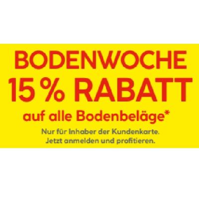 BODENWOCHE 15% RABATT auf alle Bodenbeläge HELLWEG