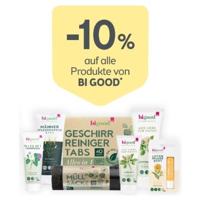-10% auf alle Produkte von BI GOOD BIPA