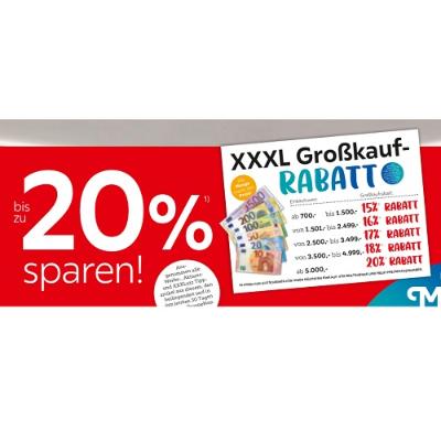 bis zu 20% sparen! XXXLutz