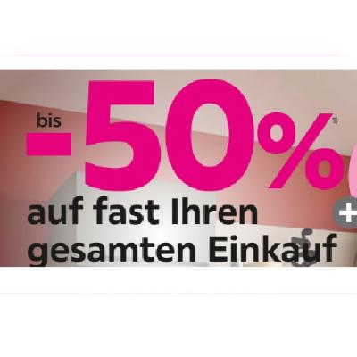 bis -50% auf fast Ihren gesamten Einkauf mömax