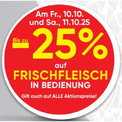 Bis zu -25% auf FRISCHFLEISCH IN BEDIENUNG SPAR Gourmet