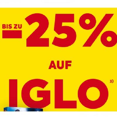 BIS ZU -25% AUF IGLO BILLA