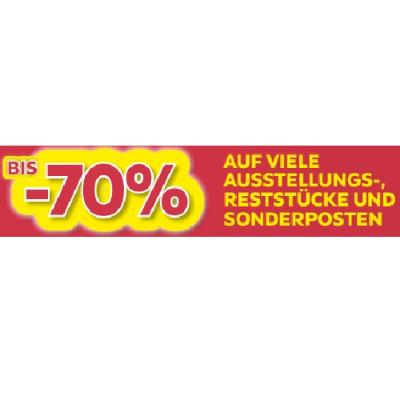 BIS -70% AUF VIELE AUSSTELLUNGS-, RESTSTÜCKE UND SONDERPOSTEN Möbelix