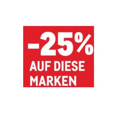 -25% AUF DIESE MARKEN AJAX METRO