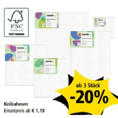 Keilrahmen ab 3 Stück -20% PAGRO & LIBRO