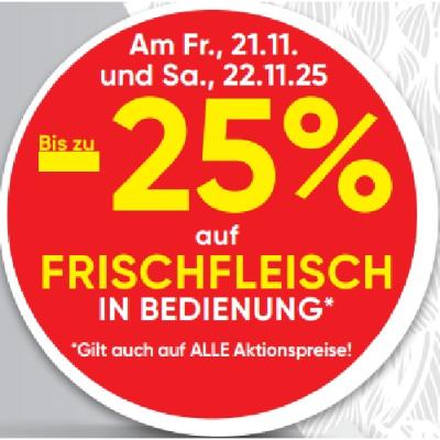 Bis zu -25% auf FRISCHFLEISCH IN BEDIENUNG SPAR Gourmet