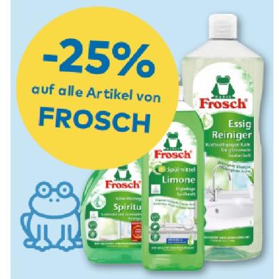 -25% auf alle Artikel von FROSCH T&G