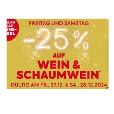 -25% AUF WEIN & SCHAUMWEIN BILLA