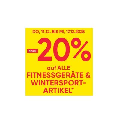 BIS ZU -20% auf ALLE FITNESSGERÄTE & WINTERSPORT-ARTIKEL Maximarkt