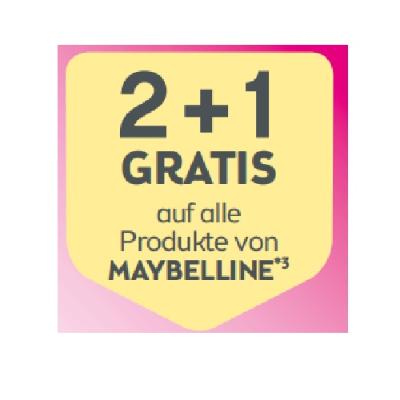 Promotion Bild von 2+1 GRATIS auf alle Produkte von MAYBELLINE BIPA