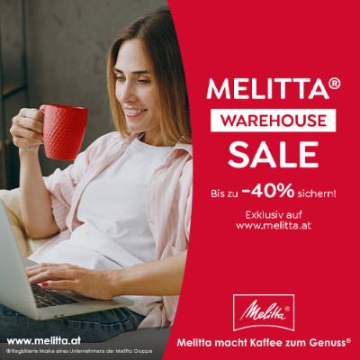 Promotion Bild von Spare bis zu -40% beim exklusiven Melitta® WAREHOUSE SALE