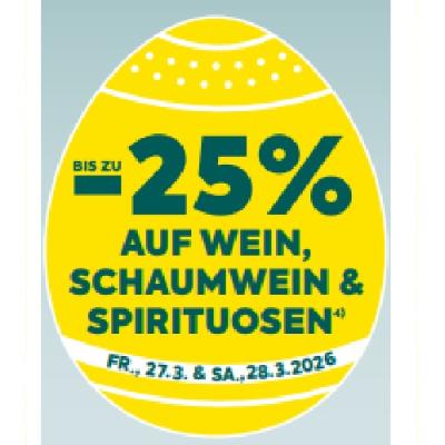 BIS ZU -25% AUF WEIN, SCHAUMWEIN & SPIRITUOSEN BILLA PLUS