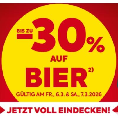 BIS ZU -30% AUF BIER BILLA PLUS