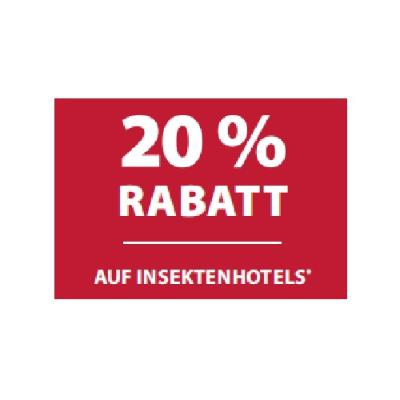 20% RABATT AUF INSEKTENHOTELS Dehner