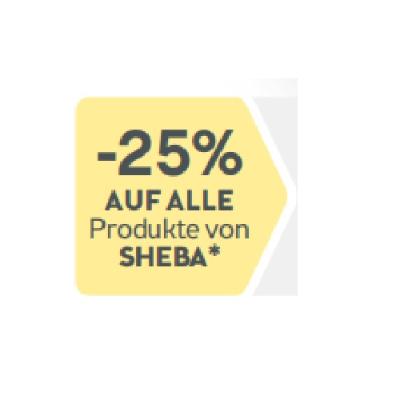 Promotion Bild von -25% AUF ALLE Produkte von SHEBA BIPA