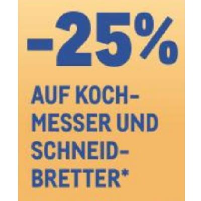 -25% AUF KOCH-MESSER UND SCHNEIDBRETTER METRO