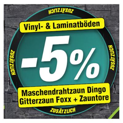 Promotion Bild von bis zu -5% Rabatt zusätzlich auf Vinyl- & Laminatböden Josef Steiner
