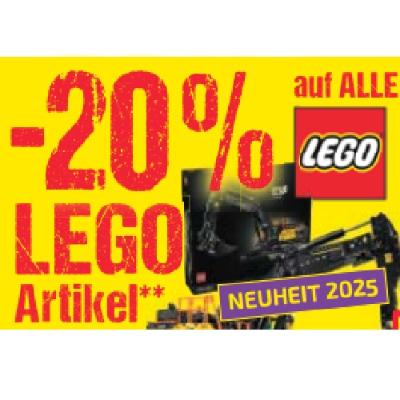 -20% auf ALLE LEGO Artikel Maximarkt