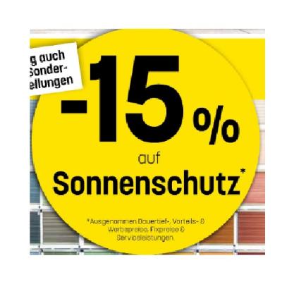 Promotion Bild von -15% auf Sonnenschutz Betten Reiter