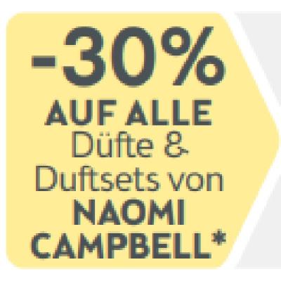 -30% auf alle Düfte und Duftsets von Naomi Campbell BIPA