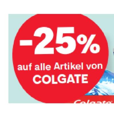 Promotion Bild von -25% auf alle Artikel von COLGATE MPREIS