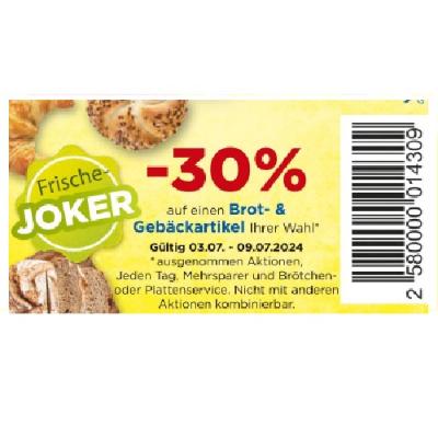 Promotion Bild von -30% auf einen Brot- & Gebäckartikel Ihrer Wahl Unimarkt