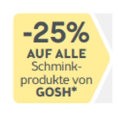 Promotion Bild von -25% AUF ALLE Schminkprodukte von GOSH BIPA