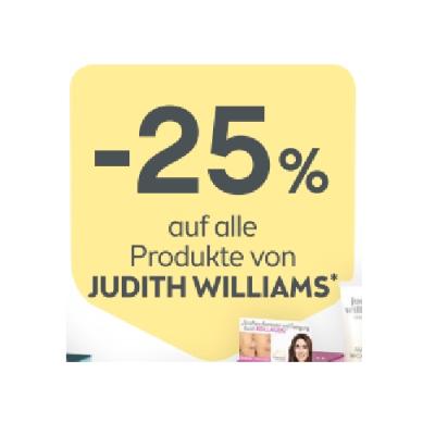 -25% auf alle Produkte von JUDITH WILLIAMS BIPA