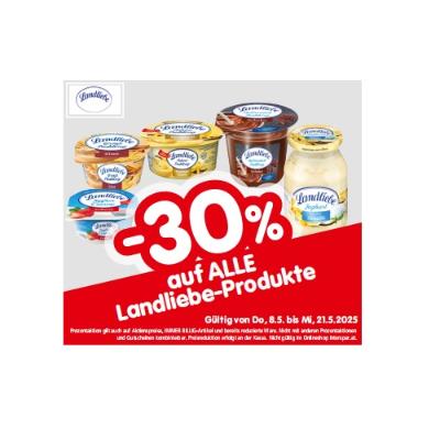Promotion Bild von -30% auf ALLE Landliebe-Produkte INTERSPAR