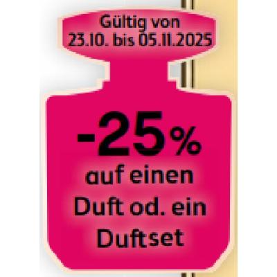 -25% auf einen Duft od. ein Duftset BIPA