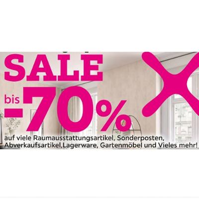 SALE bis -70% auf viele Raumausstattungsartikel, Sonderposten, Abverkaufsartikel,Lagerware, Gartenmöbel und Vieles mehr! mömax