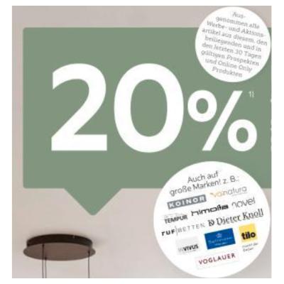 Promotion Bild von 20% MwSt. geschenkt auf viele Leuchten XXXLutz