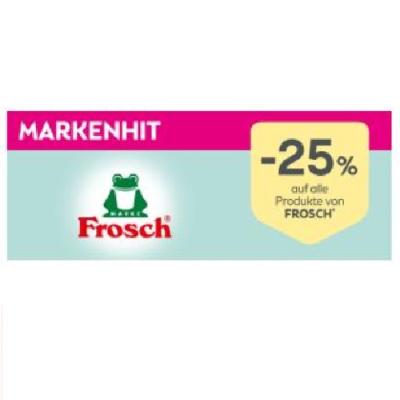 -25% auf alle Produkte FROSCH BIPA