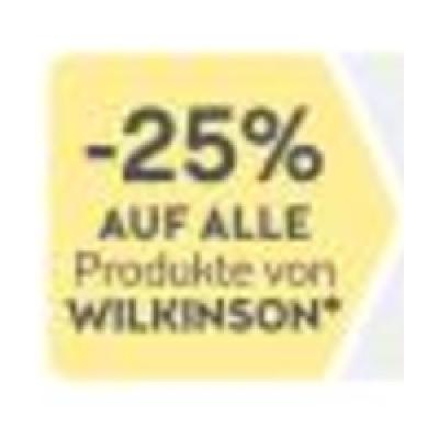 Promotion Bild von -25% AUF ALLE Produkte von WILKINSON BIPA