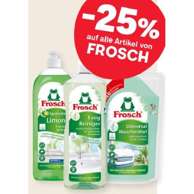 -25% auf alle Artikel von FROSCH MPREIS