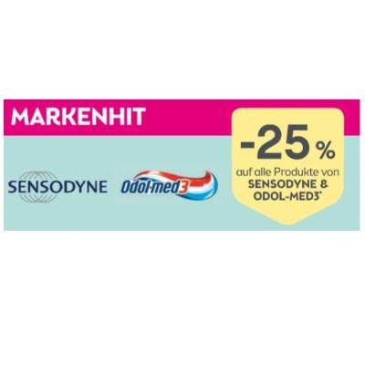 Bild von -25% auf alle Prodkte von SENSODYNE & ODOL-MED3 BIPA