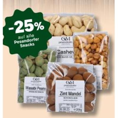 Promotion Bild von -25% auf alle Pesendorfer Snacks MPREIS