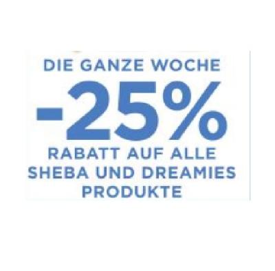 Promotion Bild von DIE GANZE WOCHE -25% RABATT AUF ALLE SHEBA UND DREAMIES PRODUKTE Unimarkt