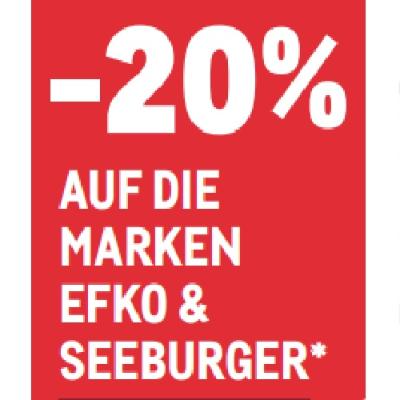 -20% AUF DIE MARKEN EFKO & SEEBURGER METRO
