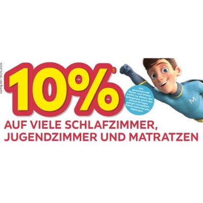 Promotion Bild von 10% AUF VIELE SCHLAFZIMMER, JUGENDZIMMER UND MATRATZEN Möbelix