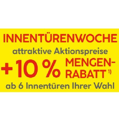 INNENTÜRENWOCHE attraktive Aktionspreise +10% MENGENRABATT ab 6 Innentüren Ihrer Wahl HELLWEG