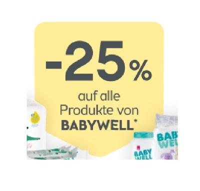 -25% auf alle Produkte von BABYWELL BIPA