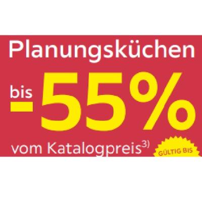 bis -55% Planungsküchen vom Katalogpreis Möbelix