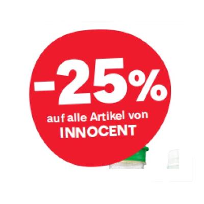 -25% auf alle Artikel von INNOCENT MPREIS