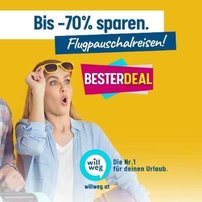 Bild von Bis -70% sparen mit willweg.at