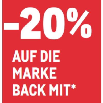 -20% AUF DIE MARKE BACK MIT METRO