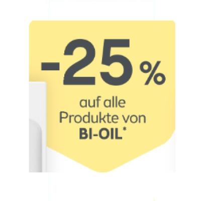-25% auf alle Produkte von BI-OIL BIPA