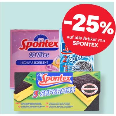 Bild von -25% auf alle Artikel von SPONTEX MPREIS