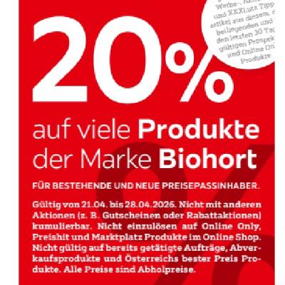 20% auf viele Produkte der Marke Biohort XXXLutz