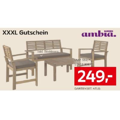 Ambia Garden Gartenset 4-teilig 1668003009 je 249,- € XXXLutz